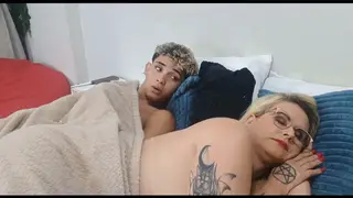 Blonde Stepmom Swallows Stepson's Load in Quick Blowjob