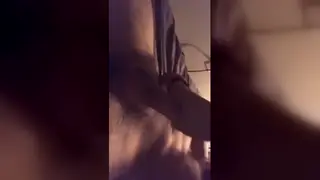 Amateur Guy Strokes His Cock Solo on Camera