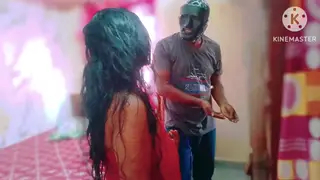 Indian Beauty Takes Creampie from Stranger in Roleplay