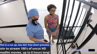 Bound Latina Submits to Doctor's Deepthroat Exam in POV