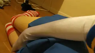 Blonde European Teen Cosplayer Compilation Ends in Cumshot