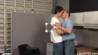 Uniformed Men Share Oral Pleasure in Hotel Room