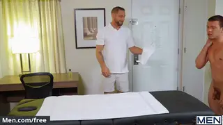 Muscular Masseur Works Tight Hole in POV
