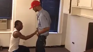 Ebony Stud Takes a BBC Deep Before a Messy Cumshot
