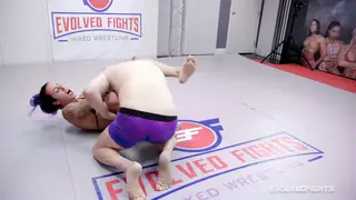 Brunette MILF Dominates Wrestling Match Before Pegging Loser