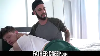 Stepdad Rims Stepson Before Cumshot on Ass