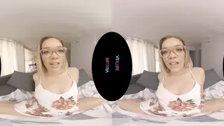 Blonde Teen Explores Toys in VR POV Solo Session