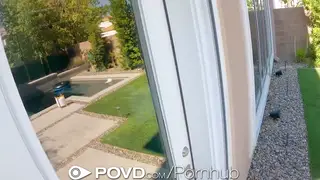 Petite Tenant Rides Landlord in POV Creampie