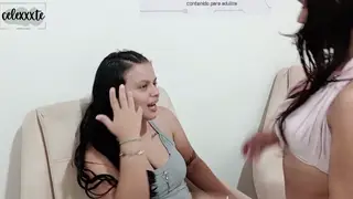 Petite Latina Stepsister Guides First Lesbian Lesson