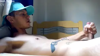 Twink Strokes Hard Until Explosive Cumshot Release