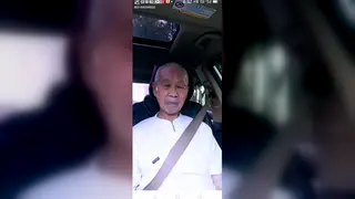 Asian Daddy Flexes Muscle Before Webcam Blowjob