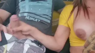 Blonde Latina MILF Rides Driver in Car During Casting