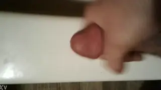 Solo Guy Strokes His Cock In Quick Handjob Session