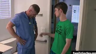 Mature Stepdad Dominates His Stepson in a Taboo Hookup