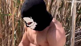 Twink Endures Public Fisting From Two Doms