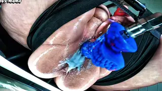 Hairy BBW Lesbians Share Toys Until Squirting Climax