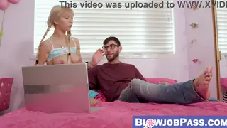 Teen With Braids Receives Facial From Boyfriend