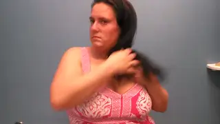 Muscular BBW MILF Tries On a Dress and Shares a Kiss