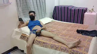 Hairy Indian Mature Shows Off Uncut Muscle in Underwear