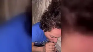 Vintage POV Blowjob Drains a BBC Until He Explodes