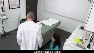 Doctor and Nurse Share Young Patient in Clinic Threesome