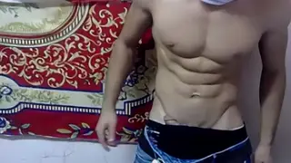 Arab Teen Handles His Hard Length in Solo Session