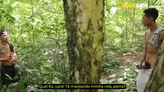 Hairy Stud Takes a BBC Bareback in the Bush