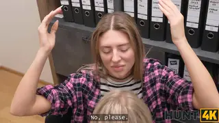 Busty European Lesbian Auditions for Job With Girlfriend Watching