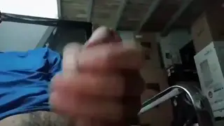 Amateur Guy Strokes His Cock in Close-Up Solo