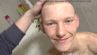 Skinny European Twink Gets a Casting Handjob
