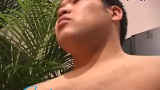 Japanese Chubby Guy Works His Thick Shaft