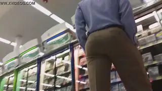 Man in a Sharp Suit Strokes Himself Slowly