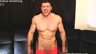 Muscular Lifeguard Strokes His Cock in Uniform