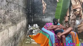 Ebony Neighbor Gets Creampied Outdoors After Rough Doggystyle
