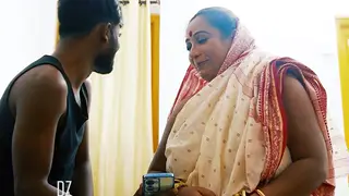 Indian Stepmom Caught and Creampied in 69 Session