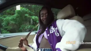 Ebony Tourist Accepts Cash for Outdoor Public Sex