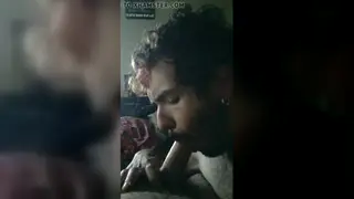 Hairy Latino Bear Swallows Every Drop in Slow Motion