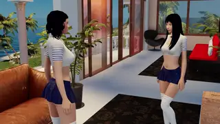 Japanese Lesbians Explore Femdom and Pussy Licking