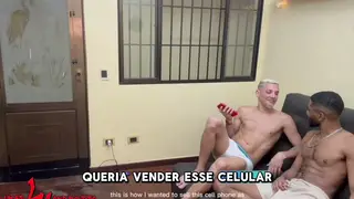 Blonde Latino Gets Blown Before Bareback Ride Outdoors