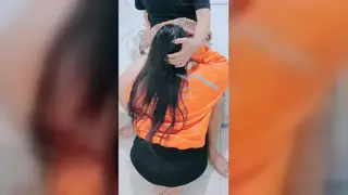 Busty Asian Brunette Takes Creampie During Delivery Job