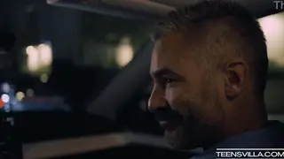 Petite Teen Gives Sloppy POV Blowjob Before Deep Ride