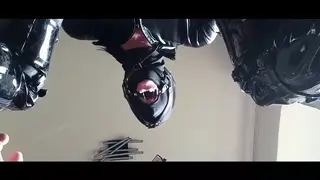 Bound MILF Takes Deep Throat Pounding Through Ring Gag