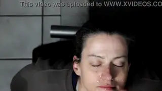 Amateur Beauty Takes a Massive Facial After Dirty Talk