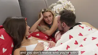 Blonde European Stars in Gym Threesome Compilation