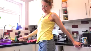 Mature MILF Guides You Through a Hairy Kitchen JOI