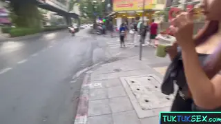 Inked Asian MILF Takes a Stranger Deep on Camera