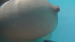 Teen Enjoys Nude Swim and Solo Play in Garden Pool