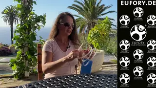 Brunette Demonstrates Enema Prep for Solo Anal Play