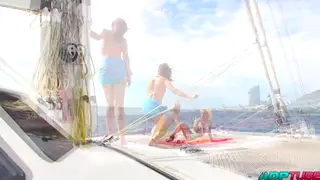 Curvy Latinas Explore Lesbian Desire on a Barcelona Boat