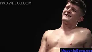 Muscular Twink Performs for Suited Men at a Private Club